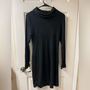 Ambiance Black Turtle Neck Dress
